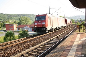 Güterzug in Richtung Saalfeld